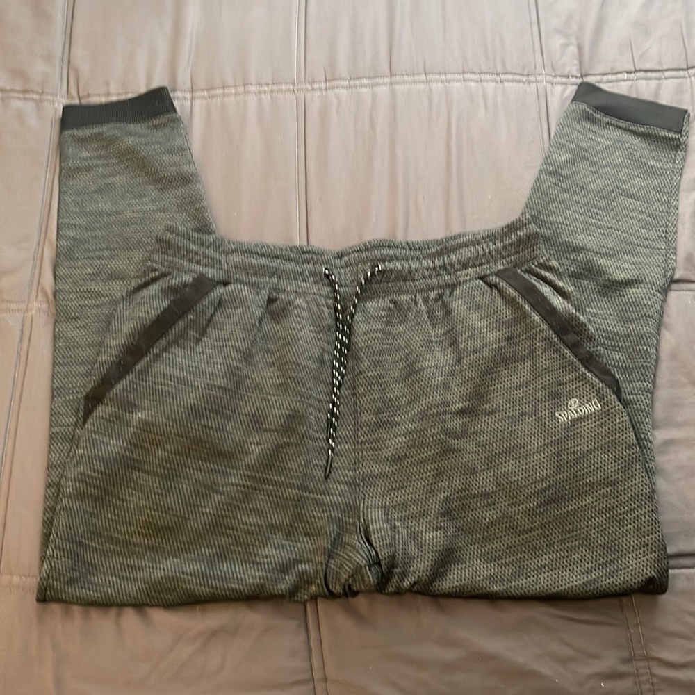dark gray spalding joggers